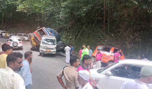 താമരശേരി ചുരത്തില്‍ വാഹനാപകടം