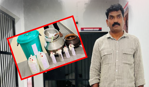 നാടന്‍ ചാരായവും  വാറ്റ് ഉപകരണങ്ങളും പിടികൂടി